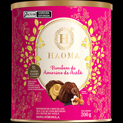 Lata de Bombom de Chocolate Amorino 200g - Haoma