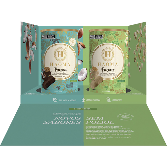 Kit Paçocas Pistache e Castanha-de-caju com Coco