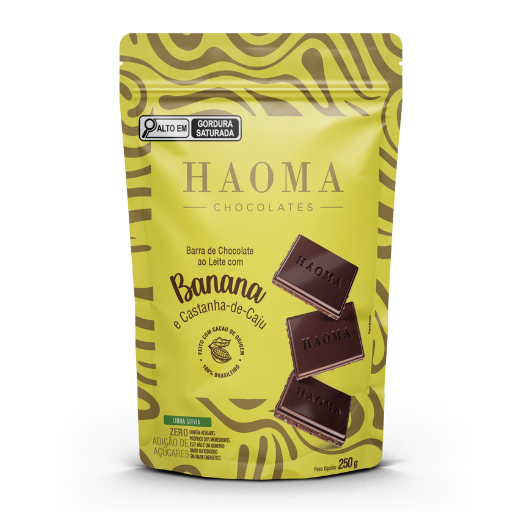 Pouch Barra Banana e Castanha-de-Caju | Linha Stevia - 250g