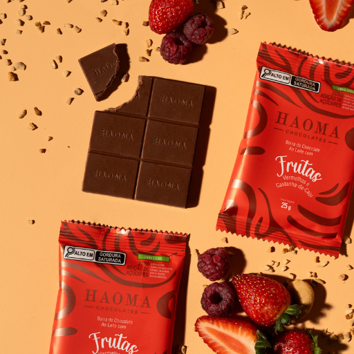 Pouch Barra Frutas Vermelhas e Castanha-de-Caju | Linha Stevia - 250g
