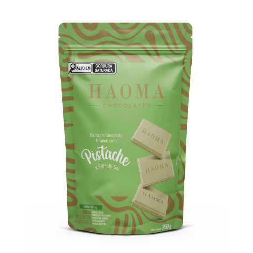 Pouch Barra Pistache e Flor de Sal | Linha Stevia - 250g