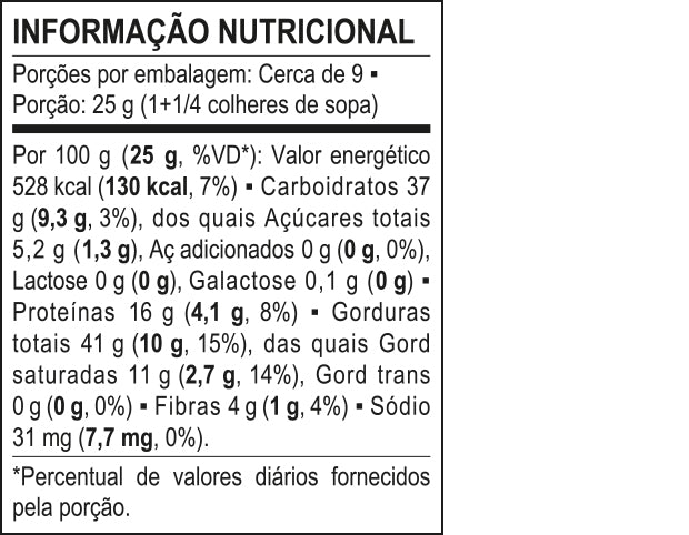 Tabela Nutricional