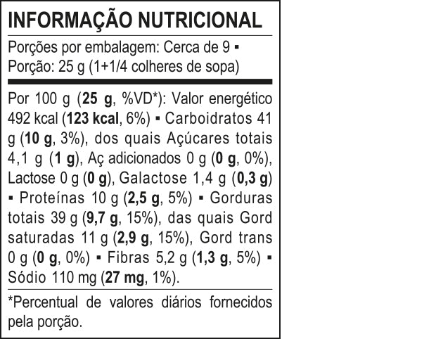 Tabela Nutricional