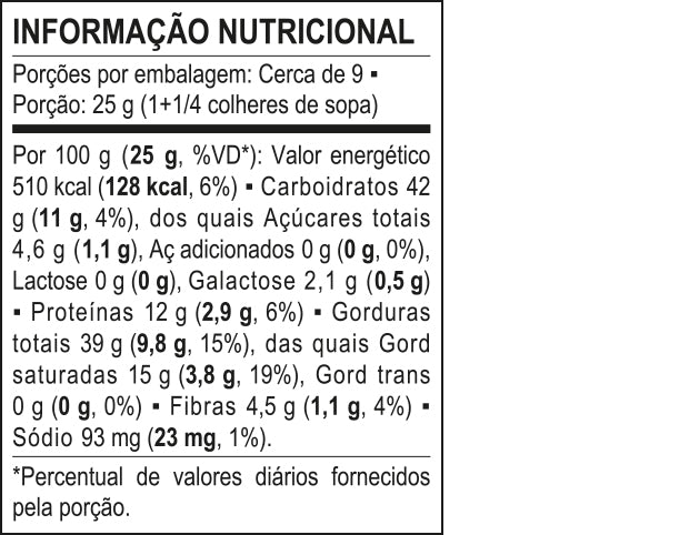 Tabela Nutricional